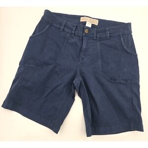 Old Ranch Women's 6‎ Bermuda Shorts Blue Stretch Pockets